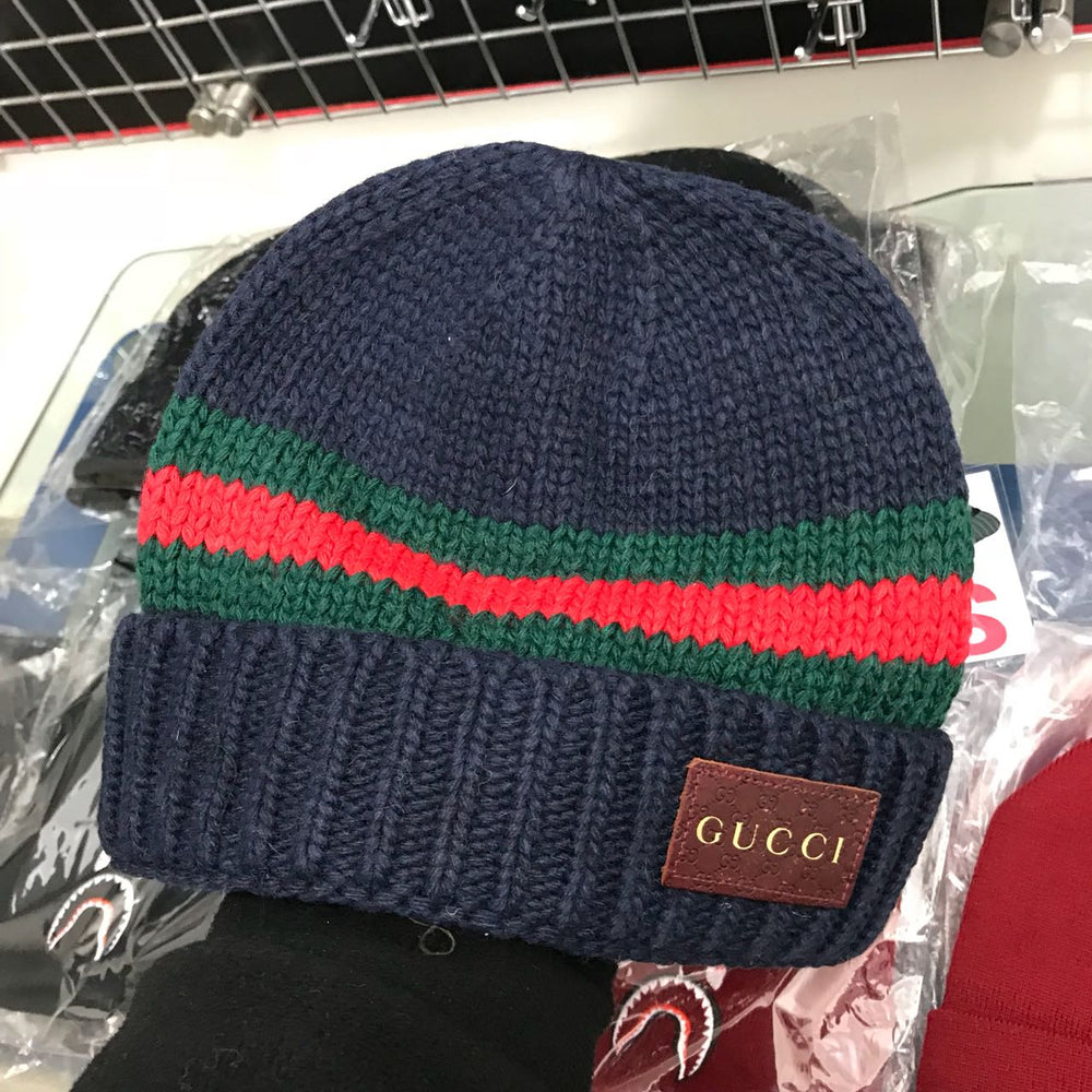 Gucci two striped patterned cap