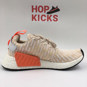 Adidas NMD R2 Primeknit "Linen White" [ Dot Perfect Versions ]