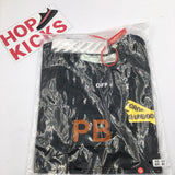 OFF WHITE Fire Line Tape T shirt [ HYPED!! / High Quality ] - Photo 5