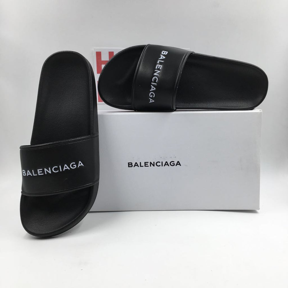 Balenciaga Piscine "Black" [ HYPED Slides ]