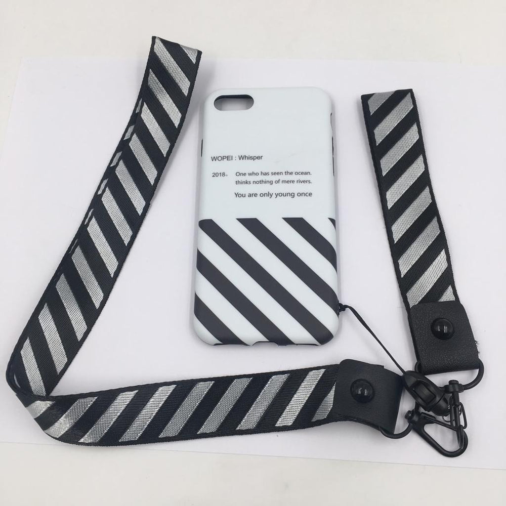 OFF White white Black Iphone Cover