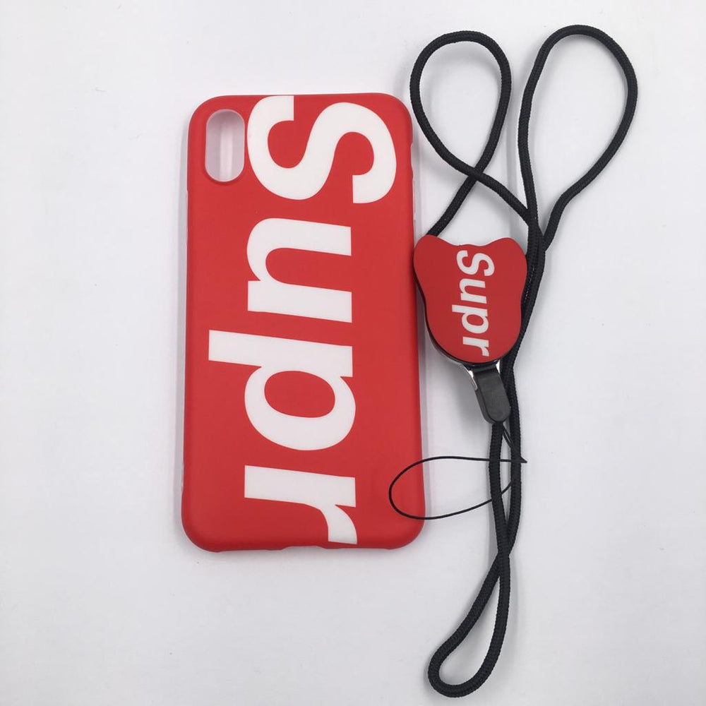 Supreme Red White iPhone cover