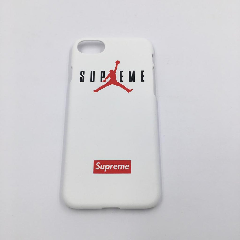 Supreme x Jordan white Iphone Case