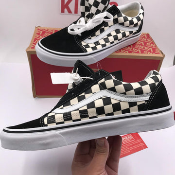 Vans Old Skool Primary Check Black [ DOT PERFECT VERSIONS / RETAIL MATERIALS ]