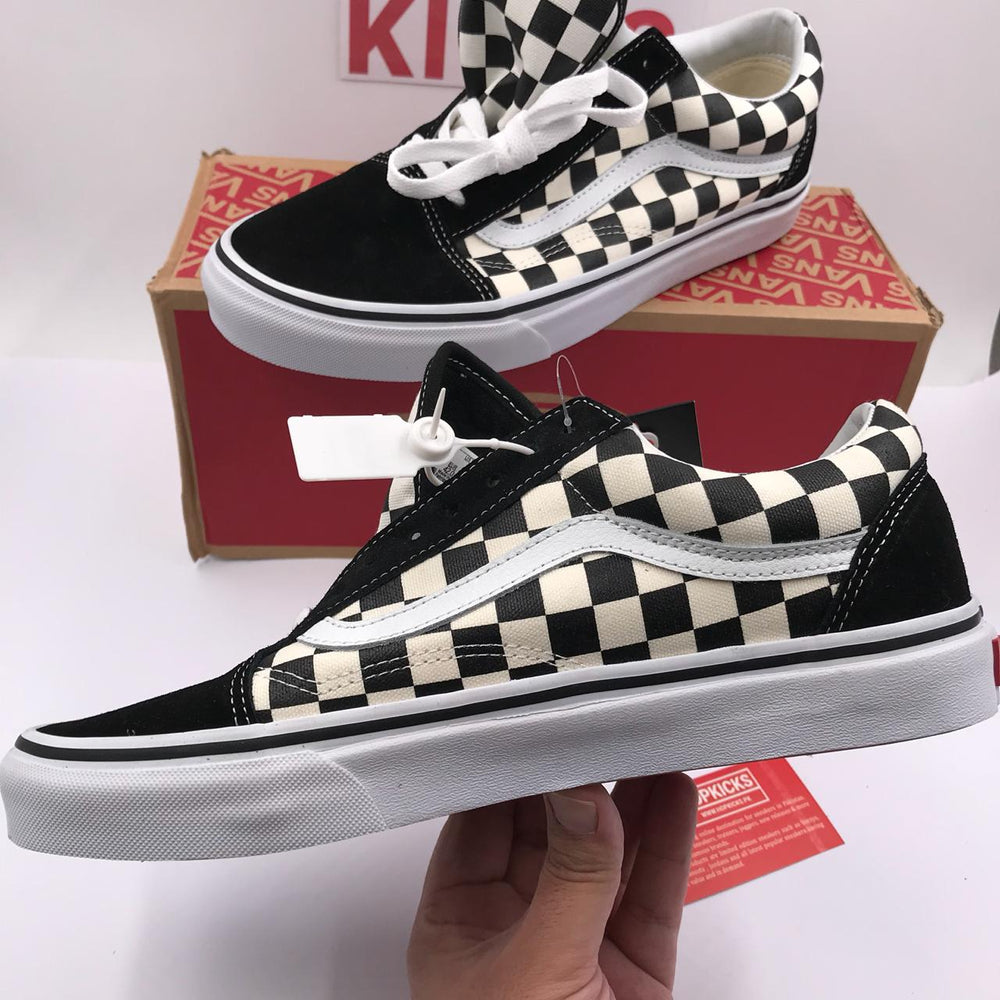 Vans Old Skool Primary Check Black [ DOT PERFECT VERSIONS / RETAIL MATERIALS ]