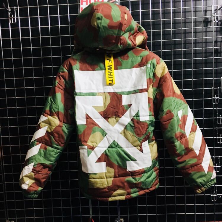 Off White Camo with Detachable Hoodie [Super Top Quality]