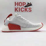 Adidas NMD R2 Primeknit "White Red" - Photo 1