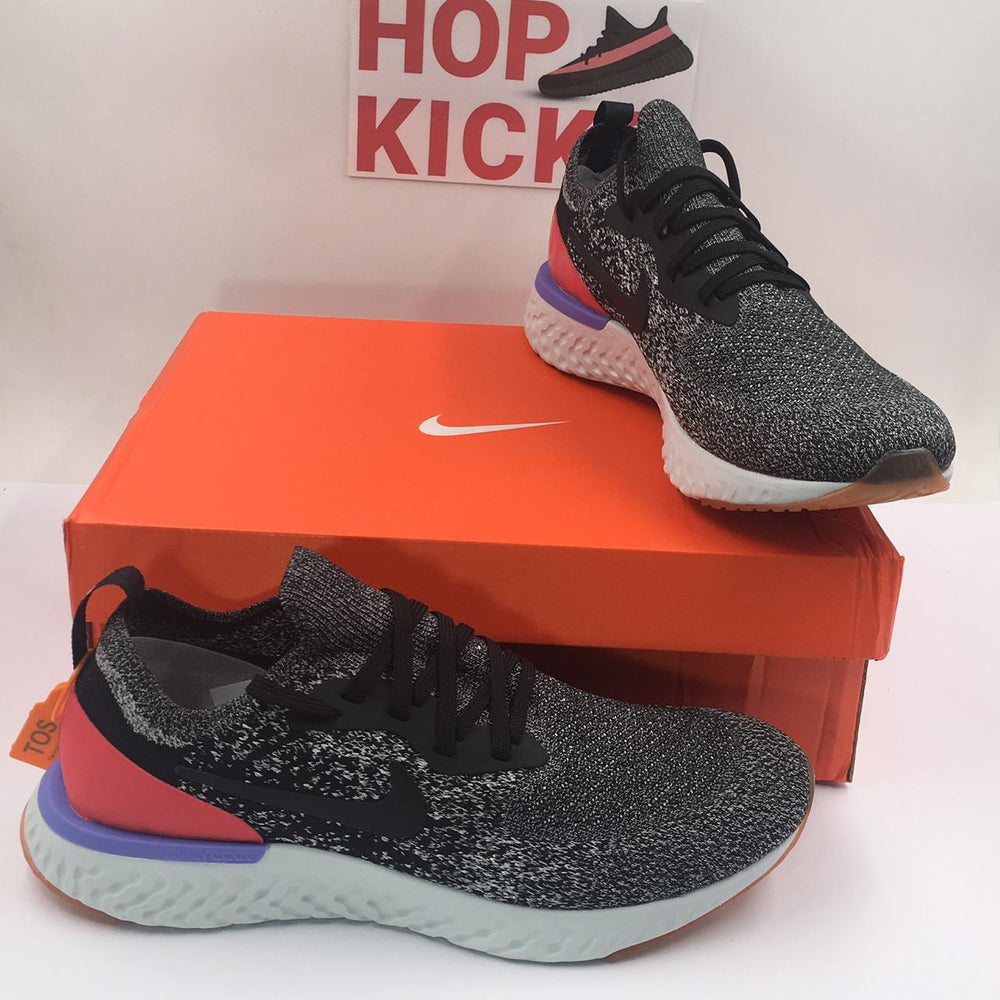 Epic React Flyknit Black Red Orbit