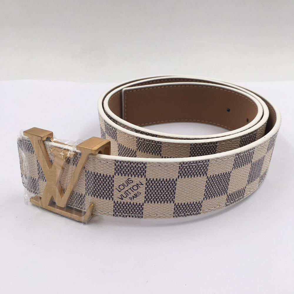 LV Damier Azur Belt