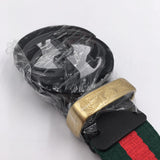 GG Signature Striped Black Buckle Belt - Photo 4