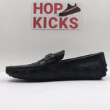 LV Black Checkered Moccasins - Photo 3