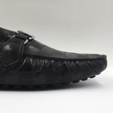 LV Black Checkered Moccasins - Photo 5