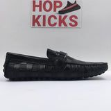 LV Black Checkered Moccasins - Photo 1