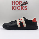 GG White Band Ace Black Sneakers - Photo 3
