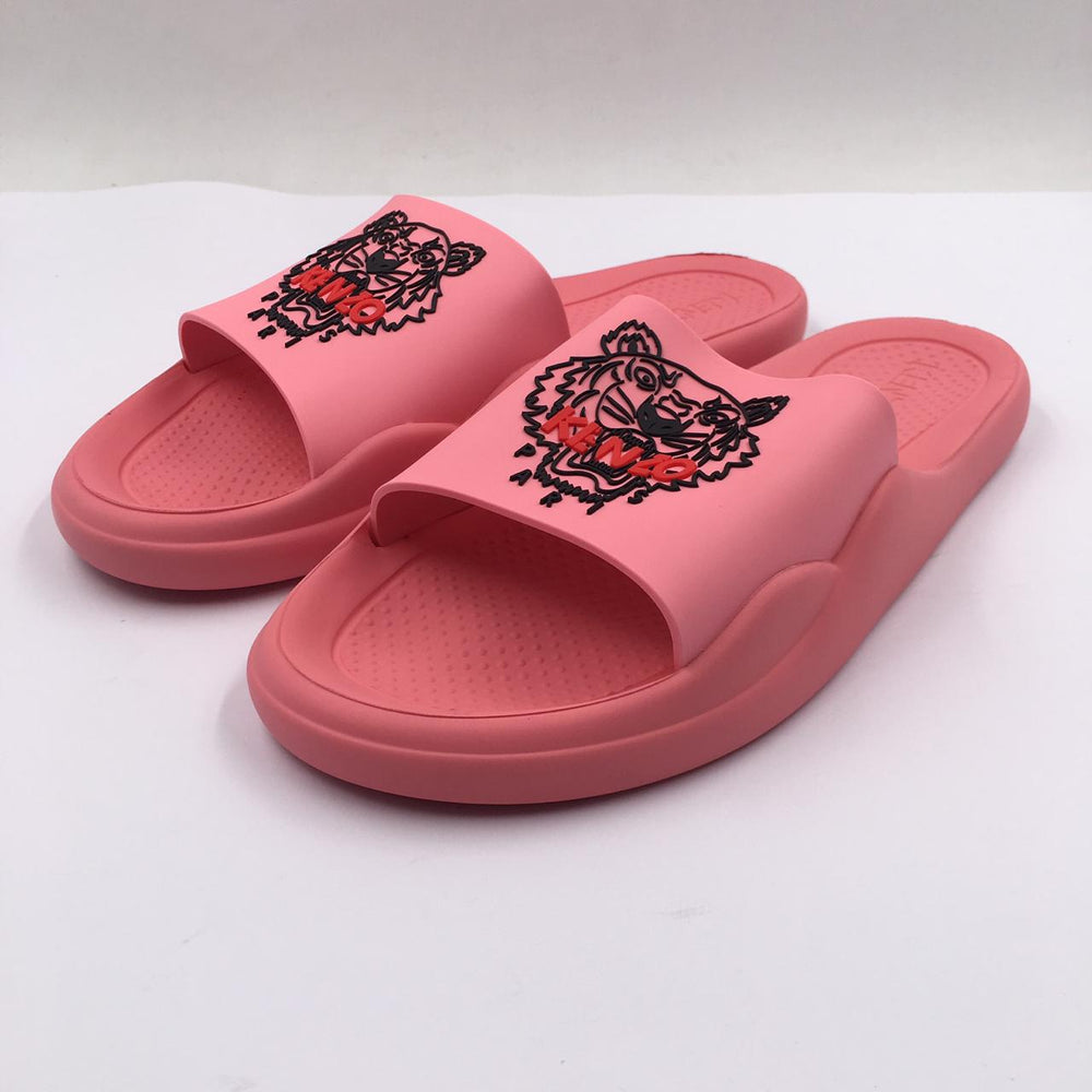 Kenzo Tiger Head Slides Pink