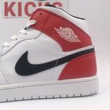 Air Jordan 1 Mid Chicago White - Photo 5