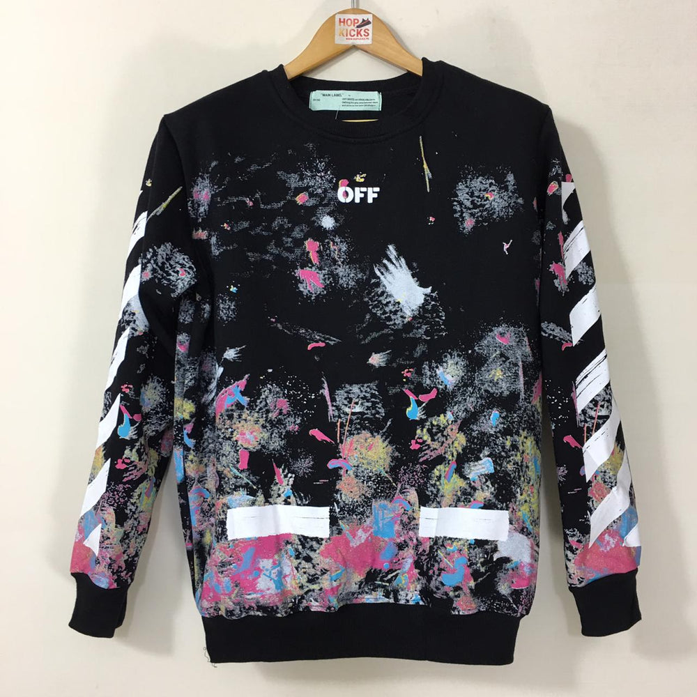 Off-White Galaxy Fireworks Brushed Sweatshirt