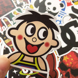 100 Pcs Fashion Cute Brand Logo Waterproof Sticker - Photo 3