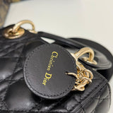 Mini Lady Dior Bag Gray Cannage Lambskin (top tier 1:1 pre order) - Photo 7