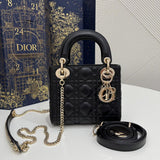 Mini Lady Dior Bag Gray Cannage Lambskin (top tier 1:1 pre order) - Photo 1