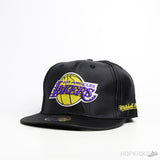 Mitchell and Ness NBA LA Lakers Nylon Snapback Black Cap - Photo 1