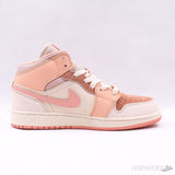 Air Jordan 1 Mid Apricot Orange - Photo 3