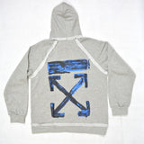 Off-White Acrylic Arrows Incomp Hoodie Grey - Photo 2