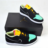 Air Jordan 1 Low Black Aurora Green - Photo 2