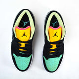 Air Jordan 1 Low Black Aurora Green - Photo 8
