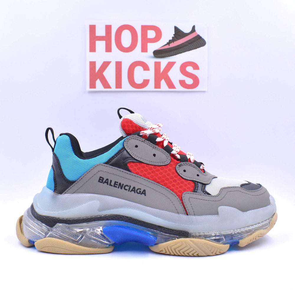 Balenciaga Triple S Blue Grey Red