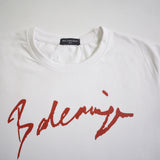 Balenciaga White Signature Tee [HOP Batch] - Photo 4