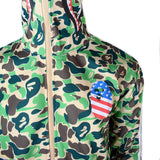 Bape X Adidas Shark Green Camo Hoodie - Photo 3