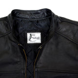 CDL Double Stitch Black Leather Jacket - Photo 6