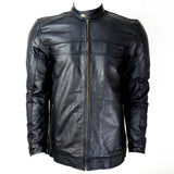 CDL Double Stitch Black Leather Jacket - Photo 1
