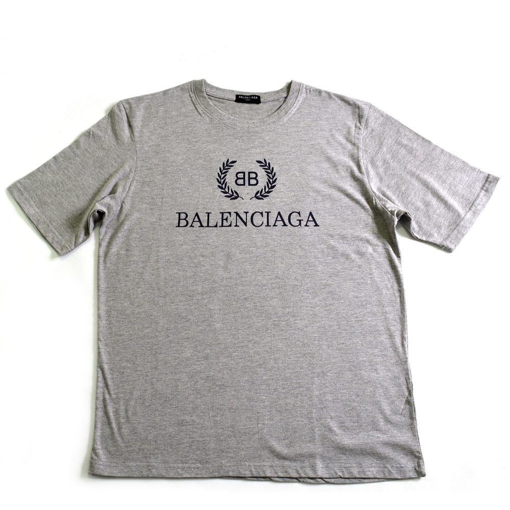 Balenciaga Crest Logo Gray Tee [HOP Batch]
