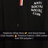 Hoodie - Anti Social Social Club [ USA Sizes bigger then our other products] - Photo 8