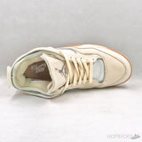 Off-White X Air Jordan 4 Beige - Photo 8