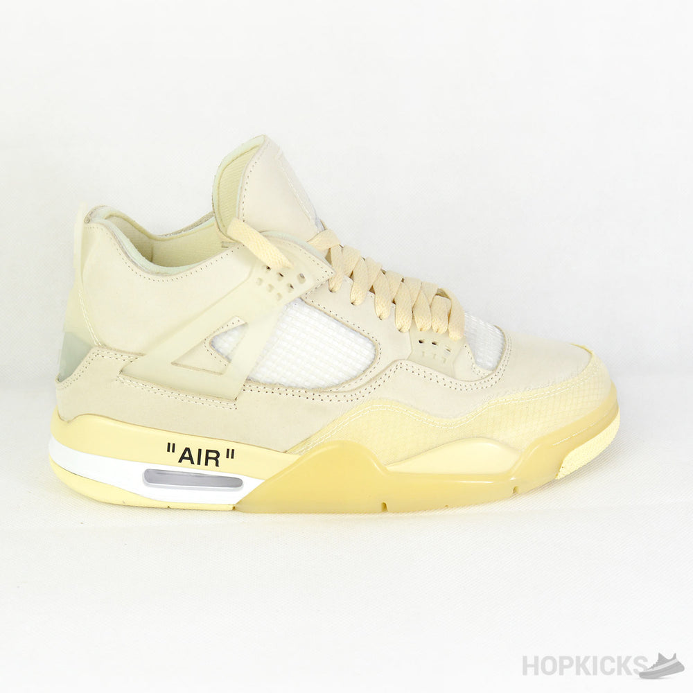 Off-White X Air Jordan 4 Sail [Premium Batch] [Improved]