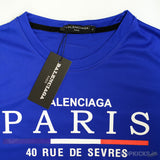 Bale*ciaga Paris Flag Tee Blue - Photo 2
