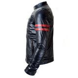 CDL Red Band Black Leather Jacket - Photo 3