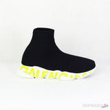 Bale*ciaga Speed Graffiti Trainers Black Fluo - Photo 1