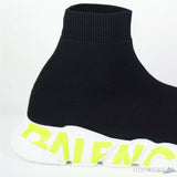 Bale*ciaga Speed Graffiti Trainers Black Fluo - Photo 6