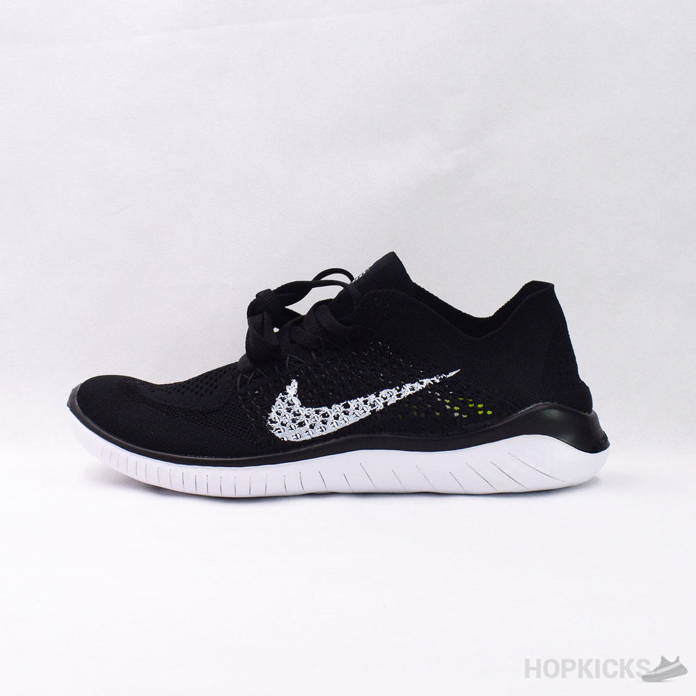 Free RN Flyknit Black White
