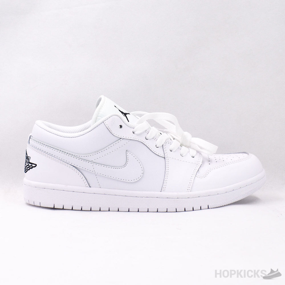 Air Jordan 1 Low White Black Logo