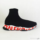 Balenciaga Speed Graffiti Trainers Red - Photo 1