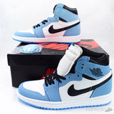 Air Jordan 1 Hi White University Blue Black - Photo 2