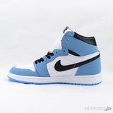Air Jordan 1 Hi White University Blue Black - Photo 3