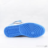 Air Jordan 1 Hi White University Blue Black - Photo 5
