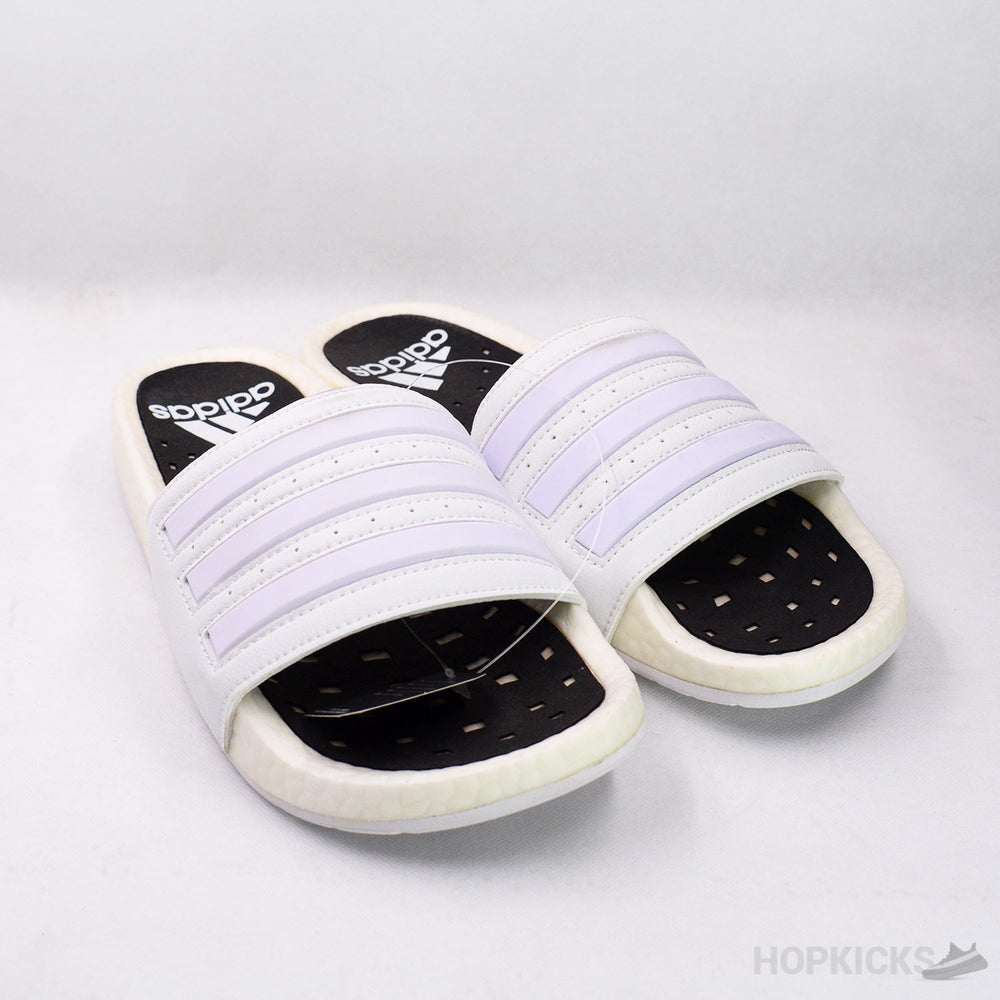 Adilette Boost Slides White