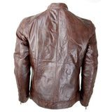 CDL Tobacco Brown Leather Jacket - Photo 2